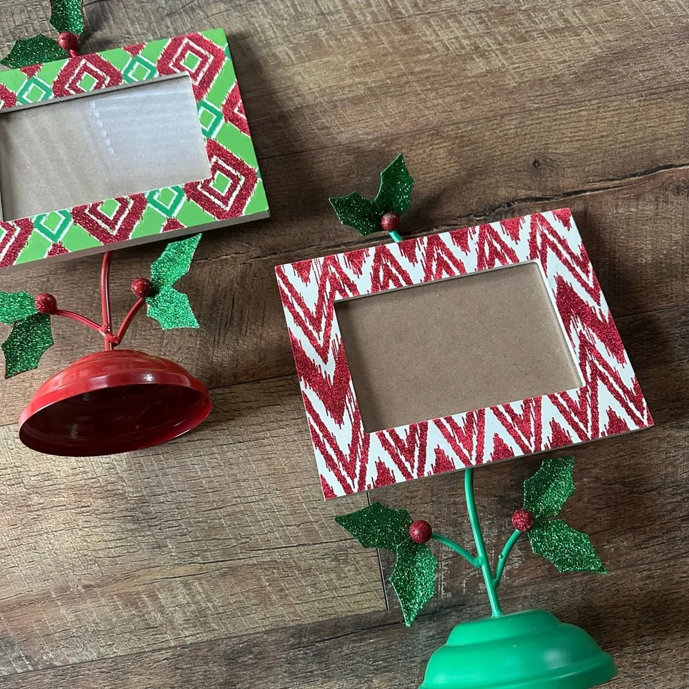 Hobby Lobby Christmas Holiday Picture Frames Red Green
